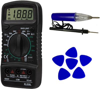 Sharum Crafts Multimeter 830, Continuty Tester & 6Pc Plastic Spudger Digital Multimeter(9999 Counts)