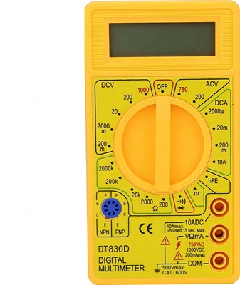 DECENT AIR SYSTEM DT830D Digital Multimeter(Yellow 2000 Counts)