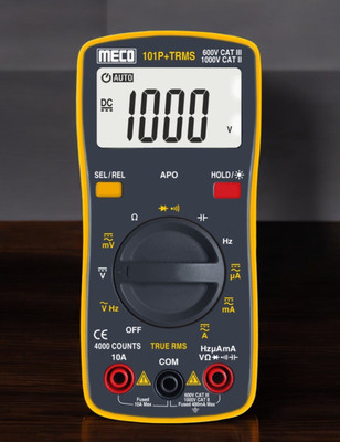 HTY MECO 101P+ 3¾ Digit 4000 Counts Pocket Size Auto Ranging Digital Multimeter Digital Multimeter(Multicolor 4000 Counts)
