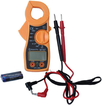 Gilhot MT 87 Digital Clamp AC DC Voltmeter LCD Meter Digital Multi Tester Digital Multimeter(Yellow, Red, Black 2000 Counts)