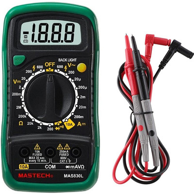 BALRAMA Electric Mini Digital Pocket Multimeter Measuring AC Current/Voltage Digital Multimeter(Green 2000 Counts)