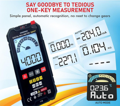 SG Flash PREMIUM HTC DM-11S 600 V DC Smart Digital Multimeter Digital Multimeter(4000 Counts)
