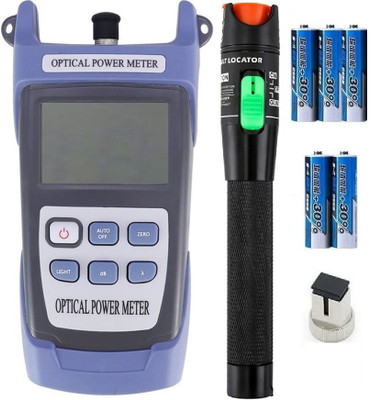 Techtest Optical Power Meter VTC-830 with 30MW Fiber Optic Visual Fault Locator Digital Multimeter(Blue, Grey 2000 Counts)