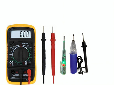 VMTRONIX Multi-Purpose 830-I Yellow Multimeter With Continuity Tester & Tester Pen | Digital Multimeter(Multicolor 2000 Counts)