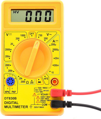 Republic AC DC Voltage current (DT-830D) Digital Multimeter(Yellow 2000 Counts)