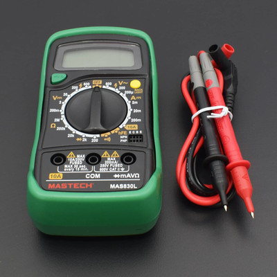 Mastech Mas 830l Original With Calibration Certificate Digital Multimeter(Green 2000 Counts)