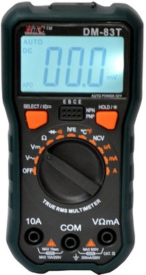 HTC Instruments DM 83T Digital Multimeter- TRMS With 2000 Count With 1 Year Warranty Digital Multimeter(Black 2000 Counts)