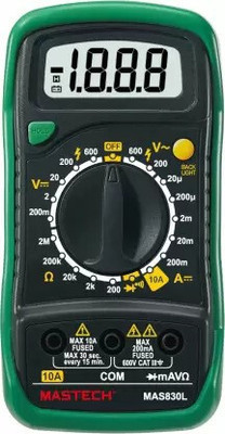 Divinext Multi Tester Mastech Tls-Mct-Mltm-75 Digital Multimeter(Green 2000 Counts)