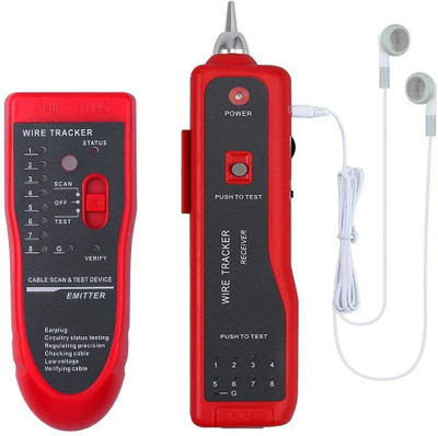 BALRAMA Wire Tracker, Network Cable Detector, RJ45 RJ11 Cable Tester.(RTT-LNT-0115) Digital Multimeter(Red 2000 Counts)