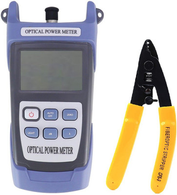 Techtest VTC830 Optical Power Meter Optic Power Meter & Optical Fiber Stripper 3Hole Digital Multimeter(Blue, Grey 2000 Counts)