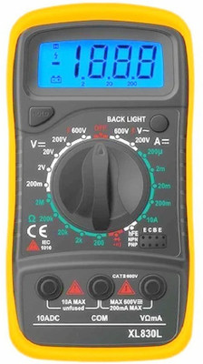 BALRAMA MAS830L Series Electric Testing Meter Measuring Instrument Hand Tool Power Teste Digital Multimeter(Yellow, Black 2000 Counts)