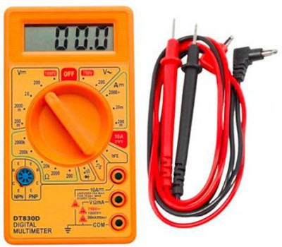 DTANKS Digital Multi-Meter 1000V DC/750V AC Digital Multimeter(Yellow 2000 Counts)