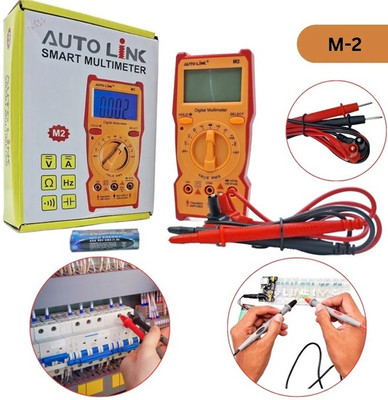SG Flash ORIGINAL AUTOLINK M2 Digital Multimeter for Electrical Testing Digital Multimeter(Yellow 2000 Counts)