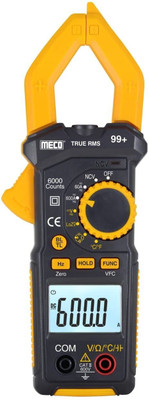 Meco 99+ Clampmeter 600A DC/AC TRMS Auto Ranging, 3 Digit, Temp, Capcitance Etc. Digital Multimeter(6000 Counts) Meco 99+ Clampmeter 600A DC/AC TRMS Auto Ranging, 3 Digit, Temp, Capcitance Etc. Digital Multimeter(6000 Counts)