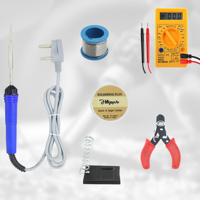 Hillgrove HGCM99M3 6in1 Soldering Iron Machine Combo Kit Set with Digital Multimeter Digital Multimeter(Multicolor 2000 Counts)