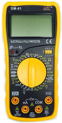 HTC DM-81 AC Voltage 0 to 750V Range Digital Multimeter(Yellow 4000 Counts)