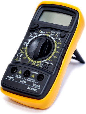 FIRSTART True RMS V 830 L+ 600 V AC DC 10 A DC Resistance Continuity tests with NCV Digital Multimeter(Yellow, Black 2000 Counts) FIRSTART True RMS V 830 L+ 600 V AC DC 10 A DC Resistance Continuity tests with NCV Digital Multimeter(Yellow, Black 2000 Counts)
