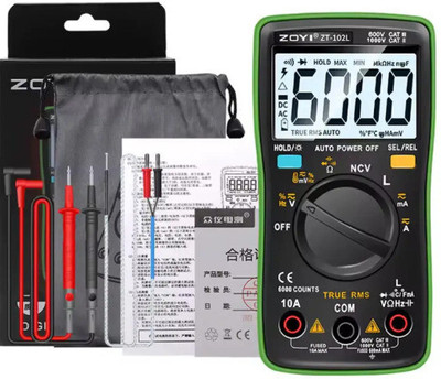 Zoyi Original ZT-102L Digital Multimeter(Green 6000 Counts)