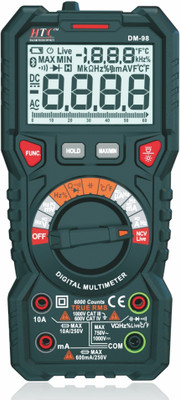 HTY HTC-DM-98 TRMS, Ohmmeter Auto-Ranging Fast Accurately Measures Voltage Premium Digital Multimeter(Green 8000 Counts)