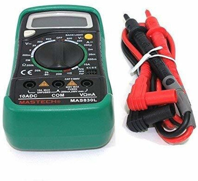 MRSC MAS830L Digital Multimeter With measuring probes to measure the voltage, current, resistance etc Digital Multimeter(2000 Counts)