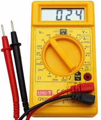 BALRAMA Digital Multimeter LCD AC DC Measuring Voltage Current (not for professional use Digital Multimeter(Yellow 2000 Counts)