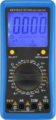 Mextech DT450 Digital Multimeter(Black, Blue 2000 Counts)