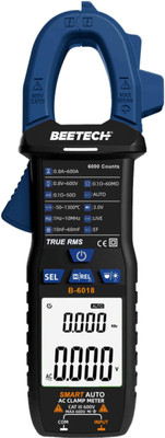 HTY beetech B-6018 Smart Digital Clamp meter Digital Multimeter(Blue, Black 6000 Counts)