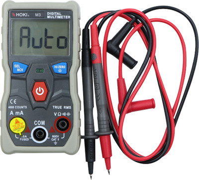 Hoki M3 Digital Multimeter, Auto Range Smart Multimeter Digital Multimeter(Black 4000 Counts)
