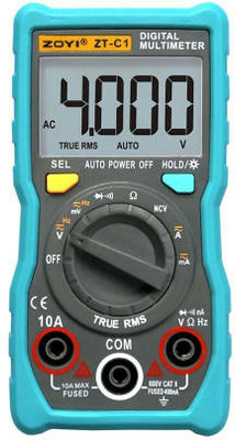 Zoyi ZT-C1 4000 Counts Mini Digital Multimeter With Backlight,Flashlight & NCV Digital Multimeter(4000 Counts)