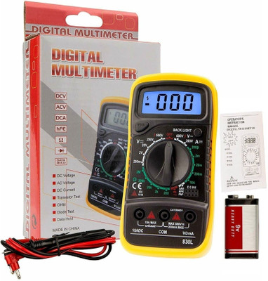 GoodsBazaar Uni-T 33D Unity 33-d UT33D New Design Pocket-Sized 830L Tong Tester Clamp Meter Voltmeter UT-33D MAS830L Digital Multimeter(2000 Counts)