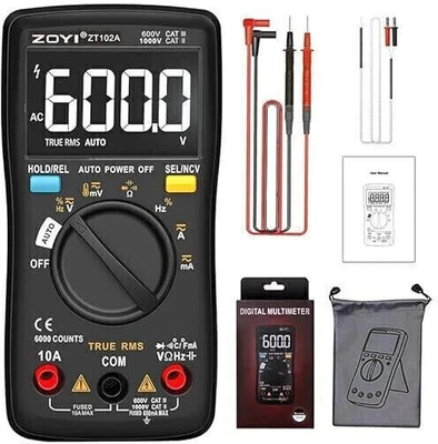 Zoyi ZT-102A Digital Multimeter(Black 6000 Counts)