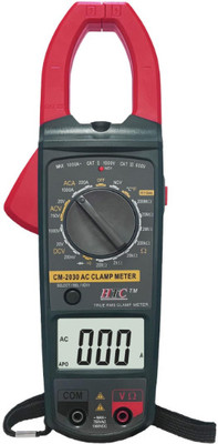 HTV HTC CM-2030 Digital Ac ClampMeter 1000A Tester Clip-On-Meter Digital Clampmeters Digital Multimeter(Green 2000 Counts)