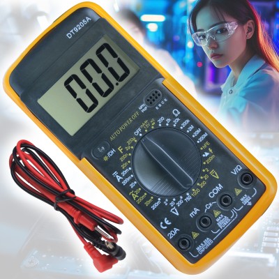 JMALL LCD DT9205A Display Digital Multi-Meter Multimeter Digital Multimeter(Multicolor 2000 Counts)