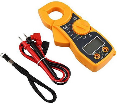 Digital Craft Mini Pocket-Sized Digital Clamp Meter Electronic Tong Tester Clamping Meter Digital Multimeter(Yellow, Black 2000 Counts)