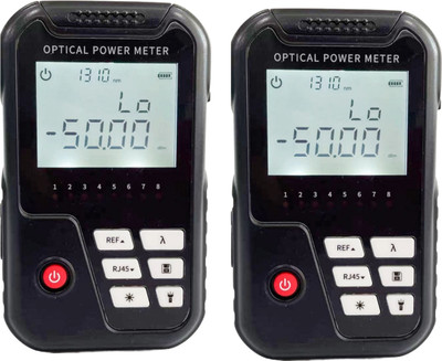 Techtest ( Pack of 2 ) 3 in 1 Optical Power Meter with Laser Light FC/SC 2mw Vfl Rj45 Digital Multimeter(Multicolor 2000 Counts)