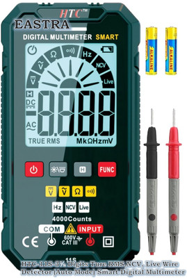 EASTRA L HTC DM-11S 600 V DC Smart Digital Multimeter(Black 2000 Counts)