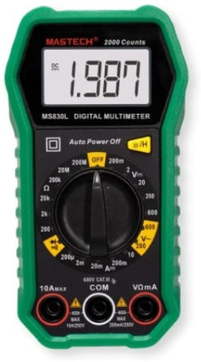PBSS Mastech MS830L Multimeter- New Model, Digital Multimeter(Black 2000 Counts)