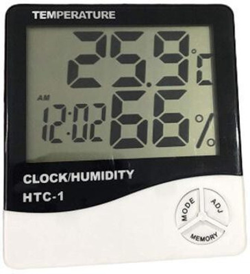 BALRAMA Humidity Time Display Meter with Alarm Clock, Wall Mount or Table Top Digital Multimeter(Multicolor 2000 Counts)