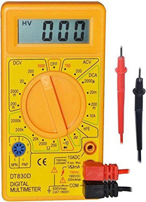 BALRAMA Multimeter AC DC Voltage current (DT-830D) Digital Multimeter Digital Multimeter(2000 Counts)