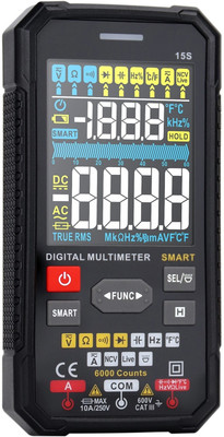 HTY HTC-DM 15S Smart Digital Multimeter Digital Multimeter(Black 6000 Counts)
