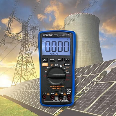 Metravi METRAVISOLAR 1B DIGITAL TRMS MULTIMETER FOR AC/DC HIGH VOLTAGE 2000V Digital Multimeter(2000 Counts)