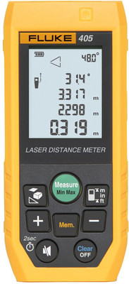 FLUKE 405 50mtr Digital Laser Distance Meter Tape with Free Carry Case LCD Battery Digital Multimeter(Multicolor 2000 Counts)