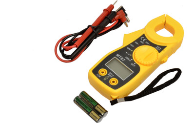 BALRAMA MT87 3 ½ Digits Portable LCD Mini Digital Clamp Meter Multimeter Electric AC DC Digital Multimeter(Orange 2000 Counts)