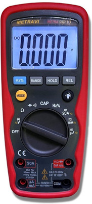 Metravi Metrasafe-13 Digital Multimeter fully-protected & IP67 waterproof Digital Multimeter(Multicolor 2000 Counts)