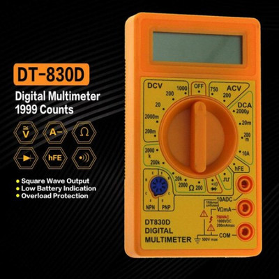 SIGMA Mini 830D Digital Multimeter Digital Multimeter(Yellow 2000 Counts)