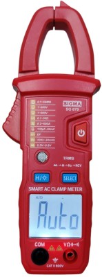 SIGMA Smart AC Clamp Meter MTQ 679 TRMS, Current Upto 600 A Digital Multimeter(Red 6000 Counts)