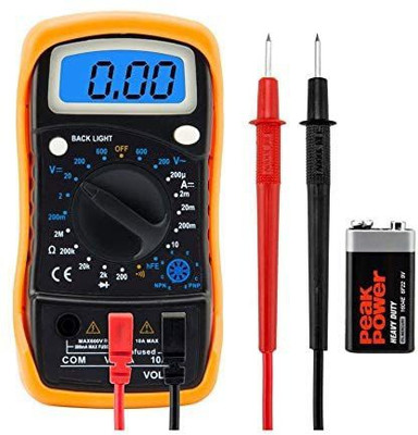 SG Flash MAS830L Digital Multimeter Digital Multimeter TEST LEADS INCLUDED Digital Multimeter(Black, Yellow 2000 Counts)