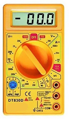 BALRAMA DT830D Small Digital Multimeter, Yellow Digital Multimeter(Yellow 2000 Counts)