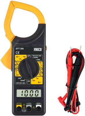 HTY MECO DT-266 31/2 DIGIT 2000 COUNTS 1000A AC MANUAL RANGING CLAMPMETER Digital Multimeter(Black, Yellow 2000 Counts)