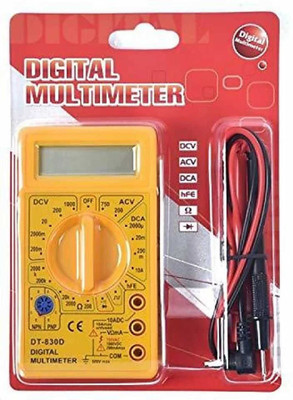 Divinext Multi Tester Multimeter Digital Multimeter(Yellow 2000 Counts)